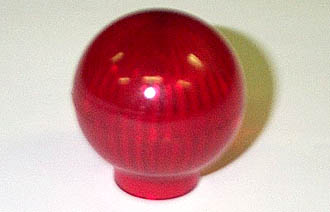 Globe Light Cover - Transparent Red