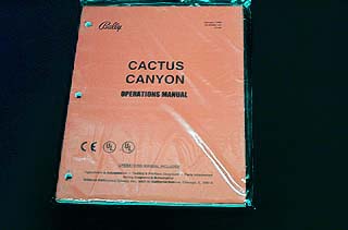 Manual Cactus Canyon - New