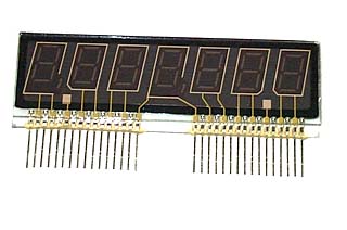7 Digit Numeric Display Glass