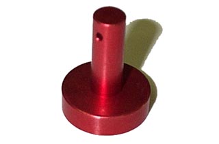 Red Metal Flipper Button