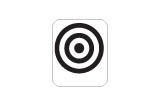 Target Decal-Bullseye-Black