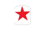 Target Decal - Upright Star - Red