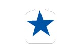Target Decal - Upright Star - Blue