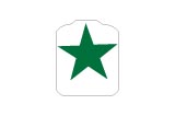 Target Decal - Upright Star - Green