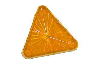 Playfield Insert: triangle 1.18" starburst orange