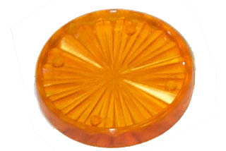 Playfield Insert: Circle 1.5" Starburst Orange