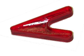 playfield insert-arrowhead 2.28 starburst red