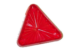 Playfield Insert: Triangle 1-3/16" starburst amber