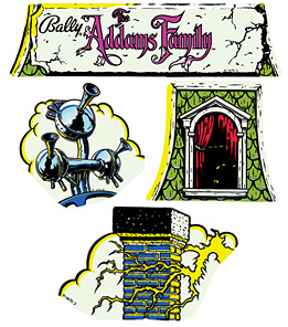 Addams Family Cloud Topper Decal Set