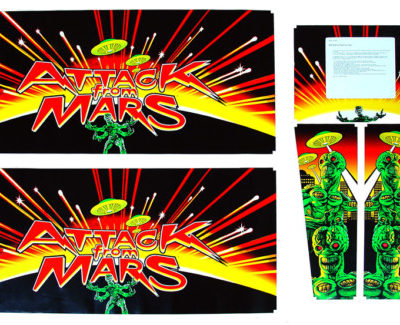 Attack from Mars Cabinet Decal Set
